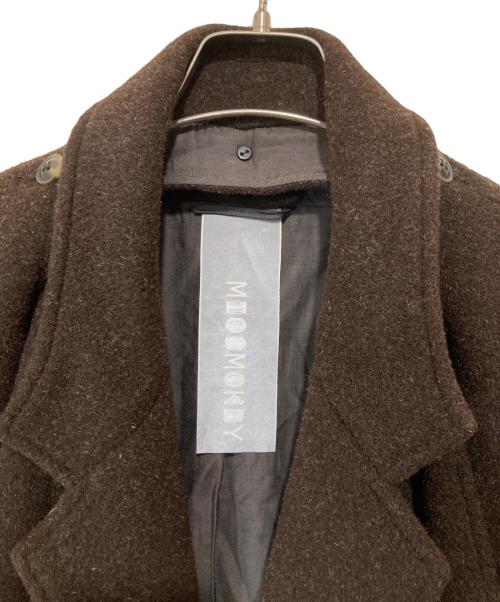 MIOSMOKEY（ミオズモーキー）MIOSMOKEY (ミオズモーキー) KIMONO SLV CT キモノスリーブコート 212CT001-B ブラウン サイズ:46の古着・服飾アイテム