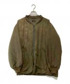 Needlesニードルズ）の古着「Stand Collar Down Sur Coat　スタンドカラーダウンサーコート　FK083」｜カーキ