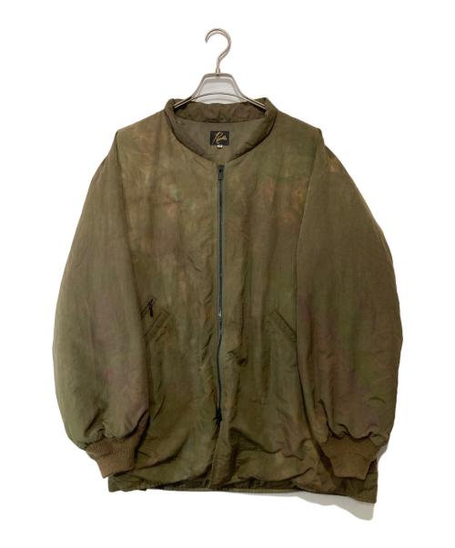 Needles（ニードルズ）Needles (ニードルズ) Stand Collar Down Sur Coat　スタンドカラーダウンサーコート　FK083 カーキ サイズ:Mの古着・服飾アイテム