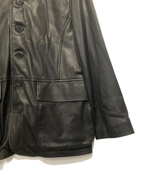 AURALEE（オーラリー）AURALEE (オーラリー) TEXTURED LAMB LEATHER BLOUSON テクスチャードラムレザーブルゾン ブラック サイズ:3の古着・服飾アイテム