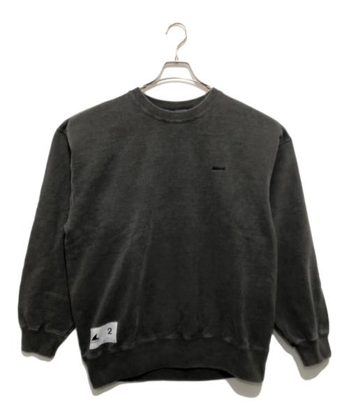 DESCENDANT（ディセンダント）DESCENDANT (ディセンダント) PE CREW NECK PIGMENT DYE ピー クルー ネック ピグメント ダイ 261ATDS-CSM03 ブラック サイズ:2の古着・服飾アイテム