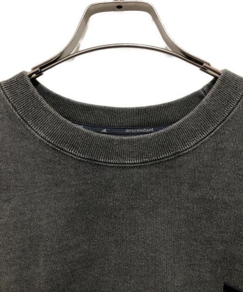 DESCENDANT（ディセンダント）DESCENDANT (ディセンダント) PE CREW NECK PIGMENT DYE ピー クルー ネック ピグメント ダイ 261ATDS-CSM03 ブラック サイズ:2の古着・服飾アイテム