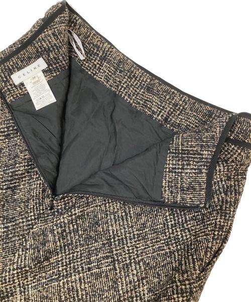 CELINE（セリーヌ）CELINE (セリーヌ) ツイードセットアップ ブラウン サイズ:38の古着・服飾アイテム