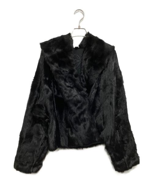 LOEWE（ロエベ）LOEWE (ロエベ) キッドラム ファー ショートジャケット 28063861 ブラック サイズ:38の古着・服飾アイテム