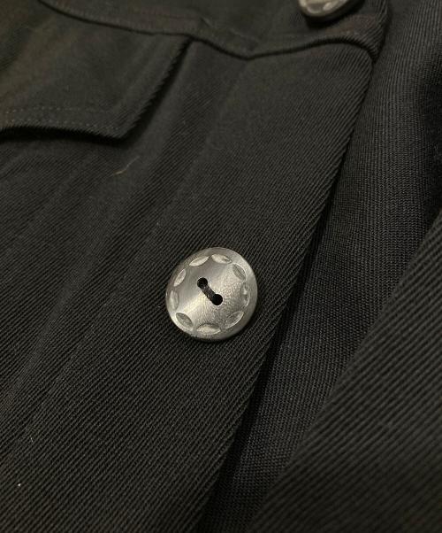 Yohji Yamamoto pour homme（ヨウジヤマモト プールオム）Yohji Yamamoto pour homme (ヨウジヤマモト プールオム) レオパード柄襟デニムジャケット　02AW ブラック サイズ:3の古着・服飾アイテム