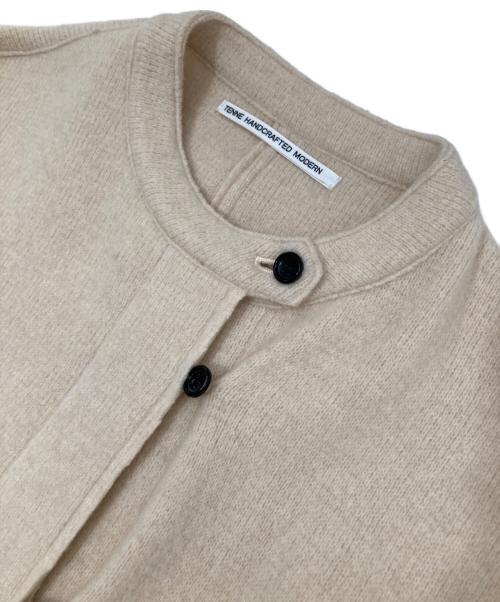 TENNE HANDCRAFTED MODERN（テン ハンドクラフテッド モダン）TENNE HANDCRAFTED MODERN (テン ハンドクラフテッド モダン) ノーカラーニットコート アイボリー サイズ:FREEの古着・服飾アイテム