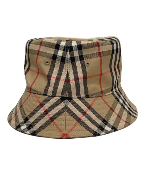 BURBERRY LONDON（バーバリーロンドン）BURBERRY LONDON (バーバリーロンドン) ヴィンテージチェック テクニカルコットン バケットハット ノバチェック8026927 ブラウン サイズ:Lの古着・服飾アイテム