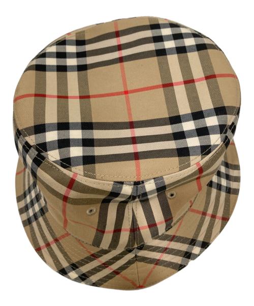 BURBERRY LONDON（バーバリーロンドン）BURBERRY LONDON (バーバリーロンドン) ヴィンテージチェック テクニカルコットン バケットハット ノバチェック8026927 ブラウン サイズ:Lの古着・服飾アイテム
