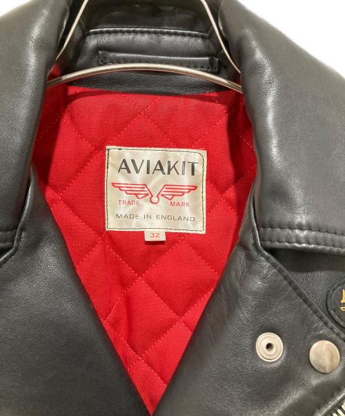 Lewis Leathers（ルイスレザース）Lewis Leathers (ルイスレザース) 441T CYCLON TIGHT FIT ダブル ライダース レザー ジャケット ブラック サイズ:32の古着・服飾アイテム