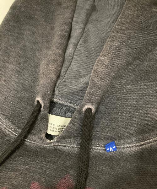 OFFWHITE（オフホワイト）OFFWHITE (オフホワイト) DIAG VINTAGE OVER HOODIE　ダイアグヴィンテージオーバーフーディ　19SS ブラック サイズ:Sの古着・服飾アイテム