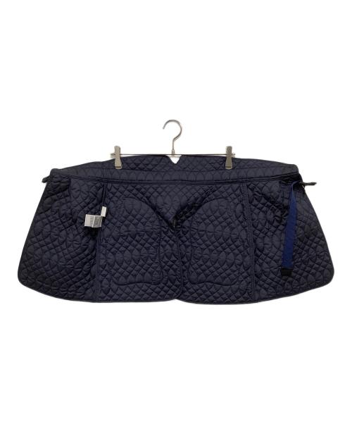 Mame Kurogouchi（マメクロゴウチ）Mame Kurogouchi Cording Embroidery Quilted Wrapped Skirt　コーディングエンブロイダリーキルテッドラップドスカート　MM25SS-AC012 ネイビー サイズ:FREEの古着・服飾アイテム