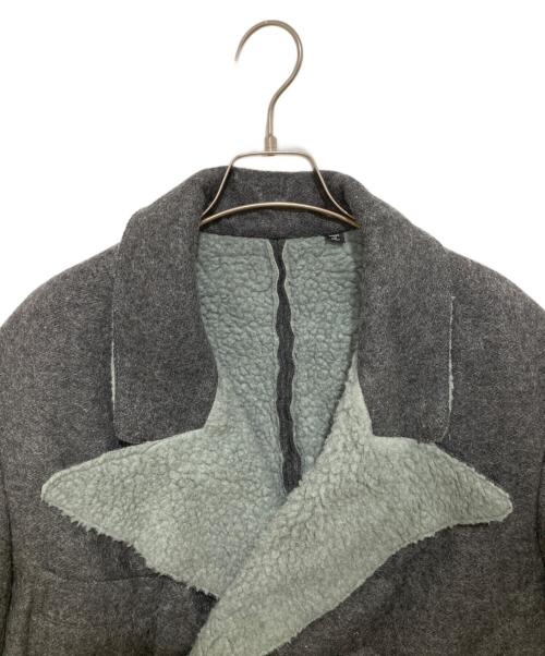 Vivienne Westwood ANGLOMANIA（ヴィヴィアンウエストウッドアングロマニア）VIVIENNE WESTWOOD ANGLOMANIA Wool Boa Chino Short Coat  ウールボアチノショートコート ダブルジャケット イタリア製 90's グレー サイズ:48の古着・服飾アイテム