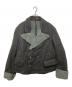VIVIENNE WESTWOOD ANGLOMANIA（ヴィヴィアンウエストウッドアングロマニア）の古着「Wool Boa Chino Short Coat  ウールボアチノショートコート ダブルジャケット イタリア製 90's」｜グレー