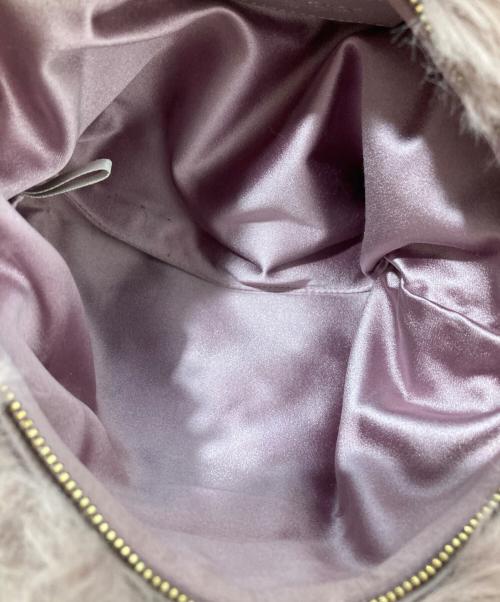 JIMMY CHOO（ジミーチュウ）JIMMY CHOO (ジミーチュウ) ファーショルダーバッグ パープルの古着・服飾アイテム