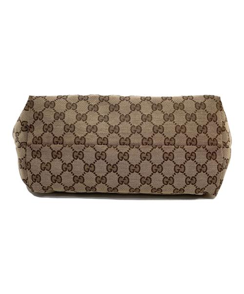 GUCCI（グッチ）GUCCI (グッチ) グッチョリ オリバー GGキャンバストート　212374 ブラウンの古着・服飾アイテム