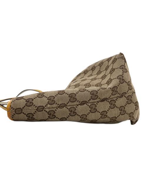 GUCCI（グッチ）GUCCI (グッチ) グッチョリ オリバー GGキャンバストート　212374 ブラウンの古着・服飾アイテム