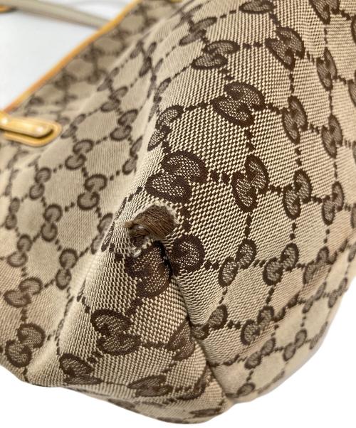 GUCCI（グッチ）GUCCI (グッチ) グッチョリ オリバー GGキャンバストート　212374 ブラウンの古着・服飾アイテム