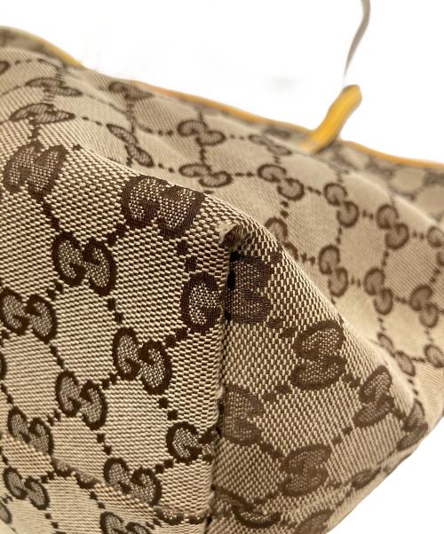GUCCI（グッチ）GUCCI (グッチ) グッチョリ オリバー GGキャンバストート　212374 ブラウンの古着・服飾アイテム