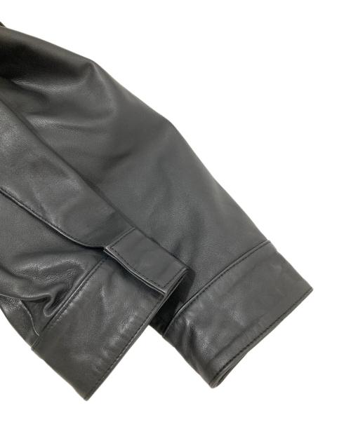 JOURNAL STANDARD（ジャーナルスタンダード）JOURNAL STANDARD (ジャーナルスタンダード) シープレザー ステンカラー ブルゾン ブラック サイズ:Mの古着・服飾アイテム