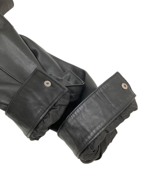 JOURNAL STANDARD（ジャーナルスタンダード）JOURNAL STANDARD (ジャーナルスタンダード) シープレザー ステンカラー ブルゾン ブラック サイズ:Mの古着・服飾アイテム