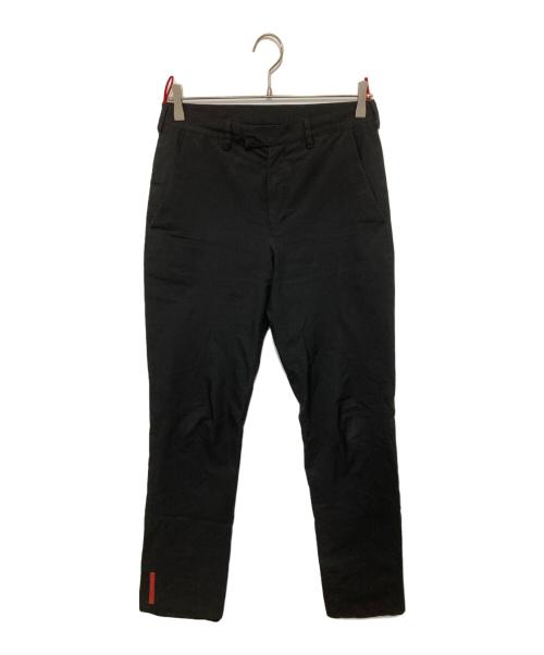 PRADA SPORTS（プラダスポーツ）PRADA SPORTS (プラダスポーツ) 裾ラバープレートパンツ ブラック サイズ:44の古着・服飾アイテム
