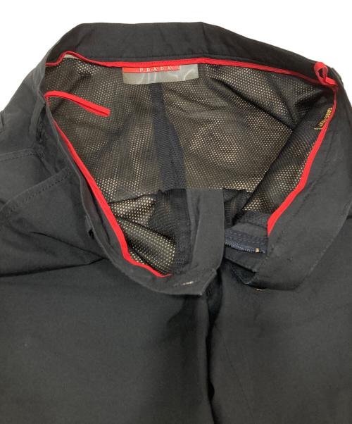 PRADA SPORTS（プラダスポーツ）PRADA SPORTS (プラダスポーツ) 裾ラバープレートパンツ ブラック サイズ:44の古着・服飾アイテム