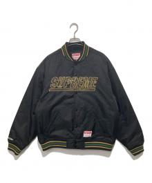 SUPREME×MITCHELL & NESS（シュプリーム×ミッチェルアンドネス）の古着「Camo Logo Varsity Jacket　カモロゴバーシティジャケット　25SS」｜ブラック