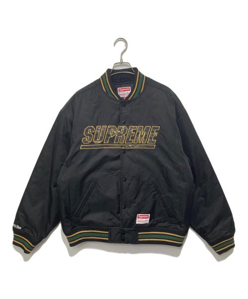 SUPREME（シュプリーム）SUPREME (シュプリーム) MITCHELL & NESS (ミッチェルアンドネス) Camo Logo Varsity Jacket　カモロゴバーシティジャケット　25SS ブラック サイズ:Mの古着・服飾アイテム