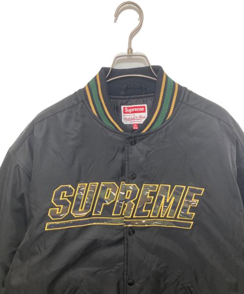 SUPREME（シュプリーム）SUPREME (シュプリーム) MITCHELL & NESS (ミッチェルアンドネス) Camo Logo Varsity Jacket　カモロゴバーシティジャケット　25SS ブラック サイズ:Mの古着・服飾アイテム