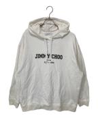 JIMMY CHOOジミーチュウ）の古着「カレッジロゴ パーカー」｜ホワイト