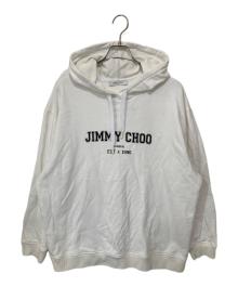 JIMMY CHOO（ジミーチュウ）の古着「カレッジロゴ パーカー」｜ホワイト