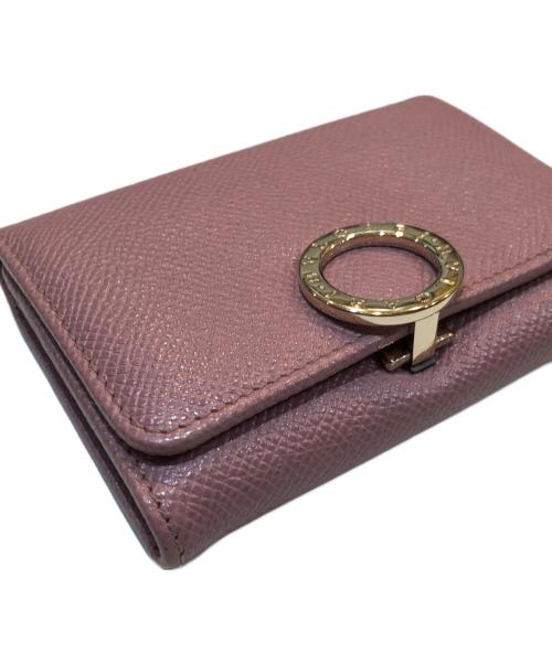 BVLGARI（ブルガリ）BVLGARI (ブルガリ) ロゴクリップカードケース ピンクの古着・服飾アイテム