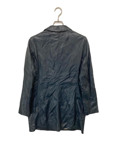JIL SANDER（ジルサンダー）JIL SANDER (ジルサンダー) シープレザーショートコート ネイビー サイズ:４０の古着・服飾アイテム