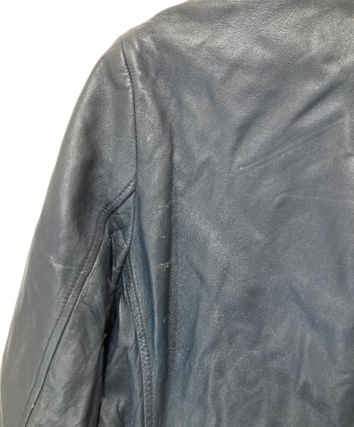 JIL SANDER（ジルサンダー）JIL SANDER (ジルサンダー) シープレザーショートコート ネイビー サイズ:４０の古着・服飾アイテム