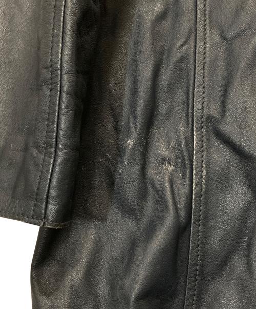 JIL SANDER（ジルサンダー）JIL SANDER (ジルサンダー) シープレザーショートコート ネイビー サイズ:４０の古着・服飾アイテム