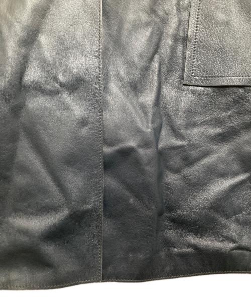 JIL SANDER（ジルサンダー）JIL SANDER (ジルサンダー) シープレザーショートコート ネイビー サイズ:４０の古着・服飾アイテム