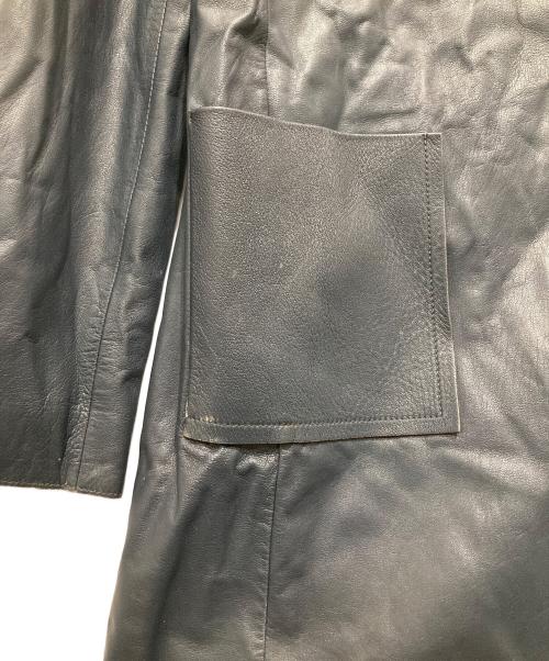 JIL SANDER（ジルサンダー）JIL SANDER (ジルサンダー) シープレザーショートコート ネイビー サイズ:４０の古着・服飾アイテム