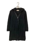 MM6 Maison Margielaエムエムシックスメゾンマルジェラ）の古着「Wジップパーカー」｜ブラック