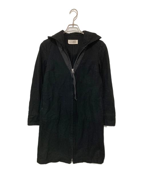 MM6 Maison Margiela（エムエムシックスメゾンマルジェラ）MM6 Maison Margiela (エムエムシックスメゾンマルジェラ) Wジップパーカー ブラック サイズ:４０の古着・服飾アイテム