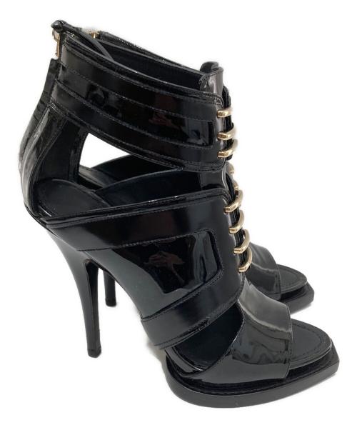GIVENCHY（ジバンシィ）GIVENCHY (ジバンシィ) Patent leather sandals パテント レザー サンダル ブラック サイズ:35 1/2の古着・服飾アイテム