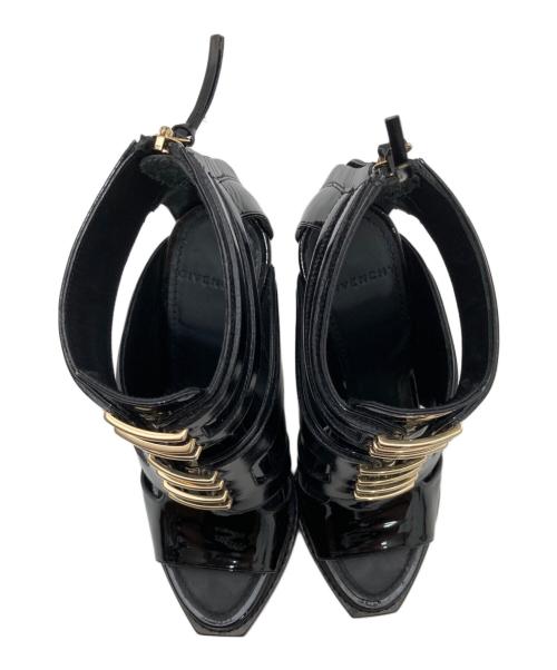 GIVENCHY（ジバンシィ）GIVENCHY (ジバンシィ) Patent leather sandals パテント レザー サンダル ブラック サイズ:35 1/2の古着・服飾アイテム