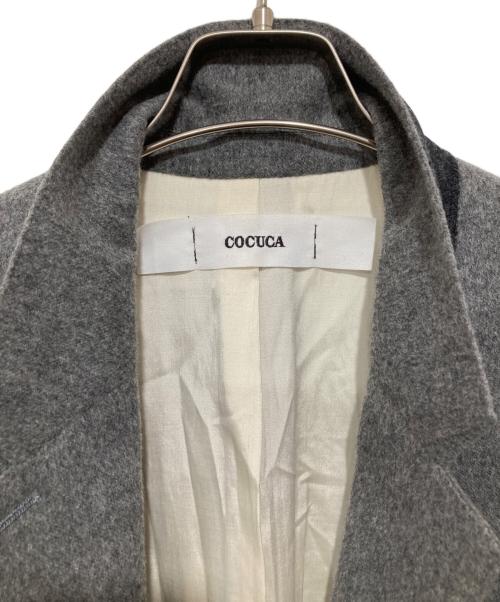 COCUCA（コキュカ）COCUCA (コキュカ) カシミヤブレンドオーバーサイズテーラードジャケット　6149-70-01001 グレー サイズ:1の古着・服飾アイテム