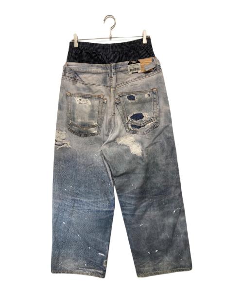 Protocol Index（プロトコルインデックス）Protocol Index (プロトコルインデックス) トロンプルイユデニムパンツ インディゴ サイズ:3の古着・服飾アイテム