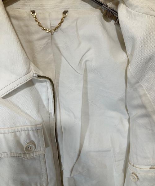 LOUIS VUITTON（ルイ ヴィトン）LOUIS VUITTON (ルイ ヴィトン) コットンジップジャケット ホワイト サイズ:48の古着・服飾アイテム