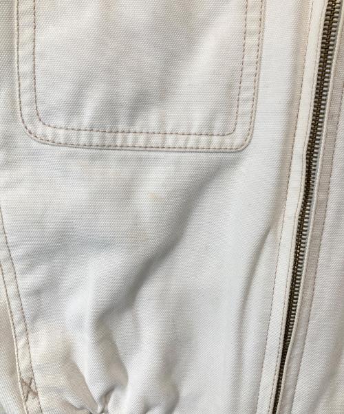 LOUIS VUITTON（ルイ ヴィトン）LOUIS VUITTON (ルイ ヴィトン) コットンジップジャケット ホワイト サイズ:48の古着・服飾アイテム