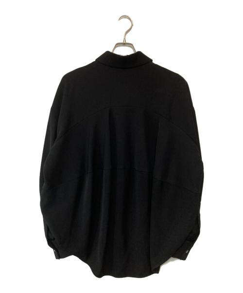 ENFOLD（エンフォルド）ENFOLD (エンフォルド) PE TWILL CIRCLE SHIRT　ピーイーツイルサークルシャツ　300HA230-1480 ブラック サイズ:38の古着・服飾アイテム