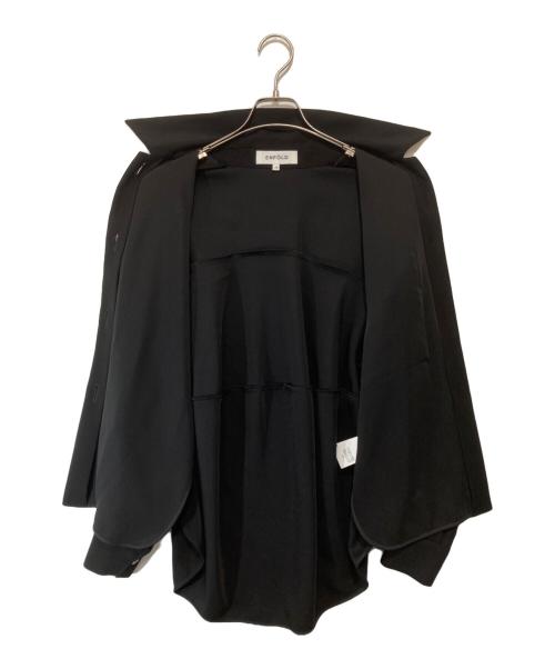 ENFOLD（エンフォルド）ENFOLD (エンフォルド) PE TWILL CIRCLE SHIRT　ピーイーツイルサークルシャツ　300HA230-1480 ブラック サイズ:38の古着・服飾アイテム