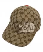 GUCCI×THE NORTH FACEグッチ×ザ ノース フェイス）の古着「キャップ 672155 4HAJR」｜ベージュ