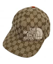 GUCCI×THE NORTH FACE（グッチ×ザ ノース フェイス）の古着「キャップ 672155 4HAJR」｜ベージュ