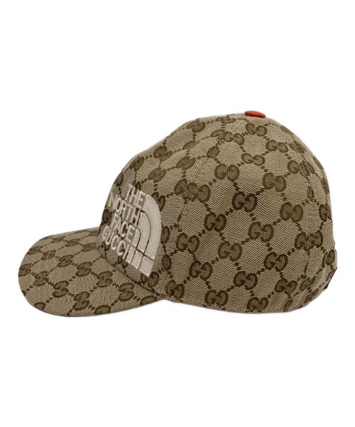 GUCCI（グッチ）GUCCI (グッチ) THE NORTH FACE (ザ ノース フェイス) キャップ 672155 4HAJR ベージュの古着・服飾アイテム